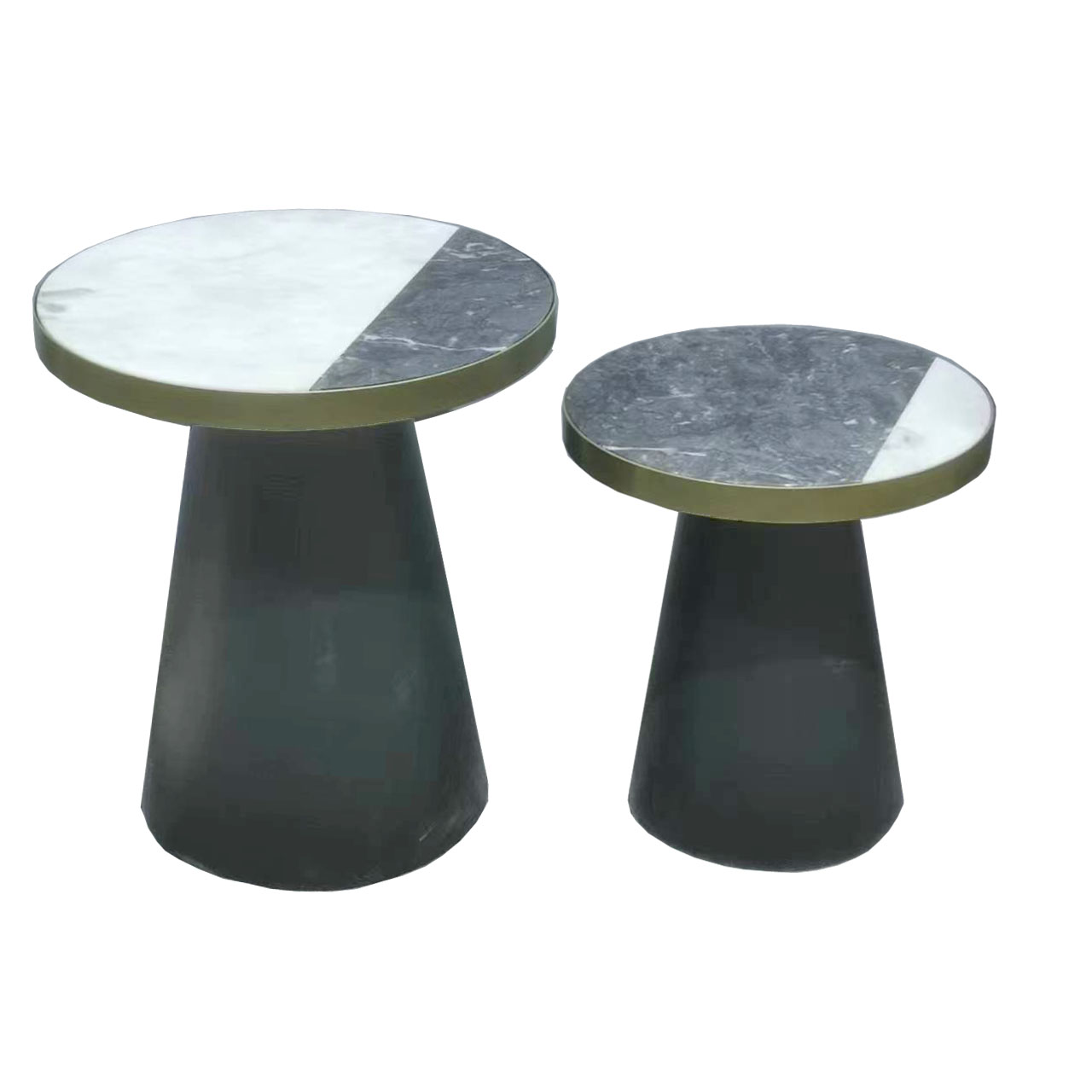 side table set with mable top